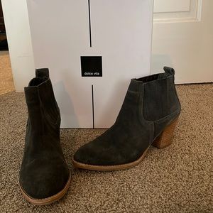 Grey Suede Dolce Vita Jodie Bootie